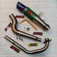 Canister + pipe stainless daeng4 sai gp warrior raider fi 150 carb y15zr lc135 sonic fi150 sonic 125