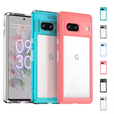 For Google Pixel 7 Case Cover Google Pixel 8 7 Pro 7A 8A Capas Shockproof Back Transparent Multicolo