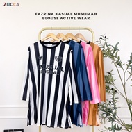 ZUCCA FAZRINA KASUAL MUSLIMAH BLOUSE ACTIVE WEAR - DMS1001