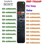 RMF-TX500P remote control for Sony Voice 4K Smart TV KD-65X9500G RMF-TX500U KD-43X8000H KD-49X8000H KD-55A8H KD-55X8000H KD-55X8500G