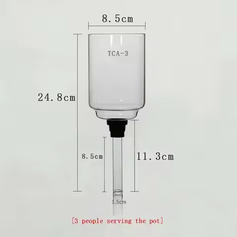 Hot Coffee Syphon Pot Accessories 3/5Cup High Quality Glass Siphon Vacuum Pot Coffee Maker Parts Rep
