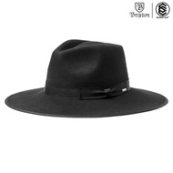 BRIXTON JO RANCHER BLACK Stiff Gentleman Hat Wool Big Edge 11035BLK