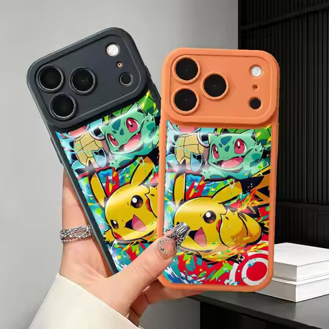 TPU Phone Cover Case for Apple iPhone 17 Pro Max 17e 15Pro 11 16 16e 14 12 Plus 13 Pro Anime P-Pokem
