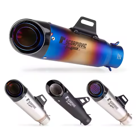 Universal 51MM 60MM Motorcycle Exhaust Muffler Pipe DB Killer For R6 R15 R1 R3 MT07 MT09 Tmax155 Tma