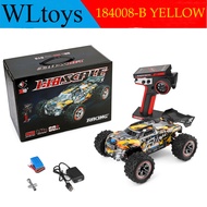 NEGHU 2024ใหม่ Wltoys 184008 1/18 2.4G รถบังคับ3 In 1มอเตอร์ไร้แปรงและ4WD ESC รถออฟโรด60Km/H ของเล่น