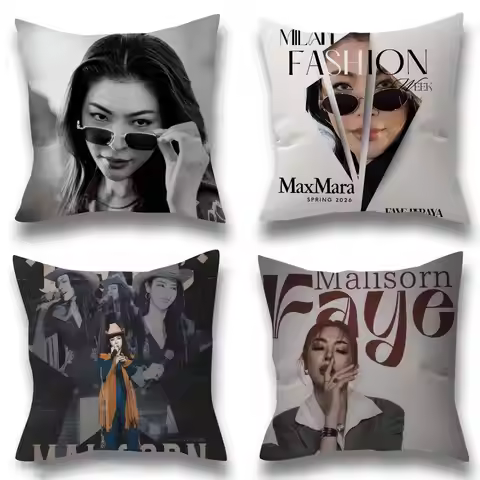 Peraya Malisorn Faye Cushion Cover Pillowcase Upholstery Sofa Throw Pillow Home Decor Pillowcas