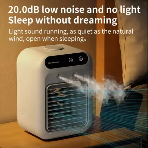Mini Portable Air Cooler | Personal Evaporative Cooler with Humidifier & Fan ， Home & Office