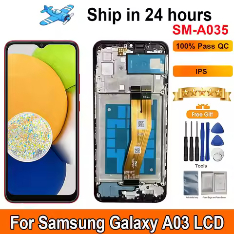 6.5"Screen For Samsung Galaxy A03 LCD Display Touch Panel Digitizer Assembly Replacement LCD With Fr