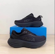👁‍🗨HOKA ONE ONE Bondi 8 長距離公路低幫跑步鞋 男款 黑色