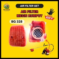BG 328 Air Filter Air Cleaner Set Penapis Mesin Rumput Tanika Taneka Tanaka Kasei Titan Stihl FR3001