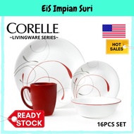 (Ready Stock) Corelle Splendor 16pc Dinnerware Set (1123453) Livingware Dinner Serve Set Tableware