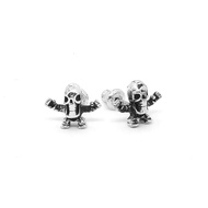 Chrome Hearts Sterling Silver 925 Jewelry Skull Stud Earring Code:CED013