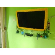 LED TV headband 40-43. inch plain rasfur fur, LED TV protective headband.