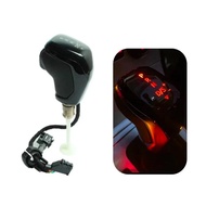 หัวเกียร์สีดำเงินสำหรับ VW Golf Passat Tiguan Octavia Seat อุปกรณ์เสริมรถยนต์อัตโนมัติ