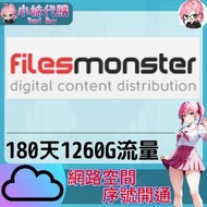 【現貨+開發票】小妹代購 免空 雲端 序號 升級碼 會員 高速下載 filesmonster 180天 1260G