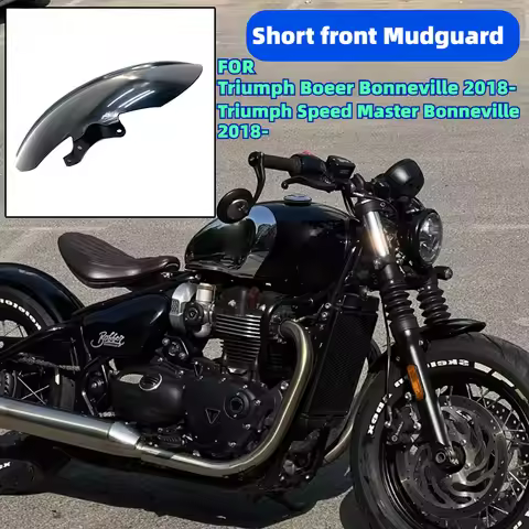Motorcycle Accessories Short Retro Front Fender Mudguard for Triumph Bobber Bonneville Speedmaster 1