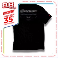 T-SHIRT LOCAL SIZE RTSDVSN 444 | SHORT SLEEVE TRACKLINE MOTIF | Combed T-Shirt