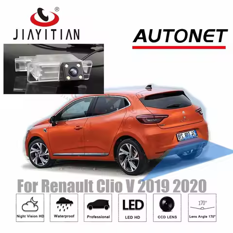 JiaYiTian rear view camera For Renault Clio 5 CLIO V NEW Clio 5 2019~2022 HD CCD Night Vision Revers