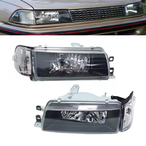 For 88-92 Toyota Corolla Sedan AE92-E90-EE90 Headlight Lamp Corner Light - LH+RH Pair