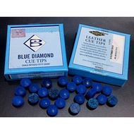 Popular Cue Tip Blue Diamond snooker Size 10 Mm 1 (MADE IN U.S.A) 1 Piece