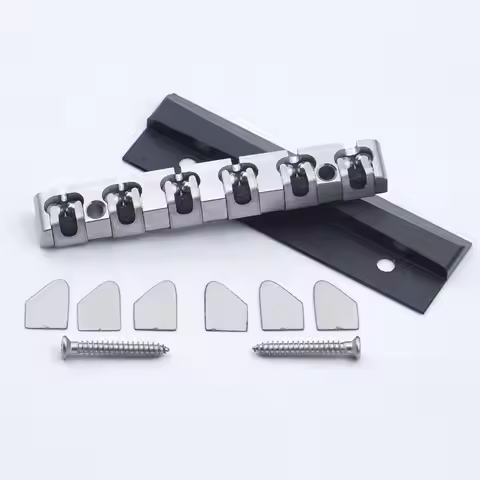 Stainless Steel 43mm Length LSR Style Guitar Roller Nut Electric Guitar Nut for Fender Strat Stratoc