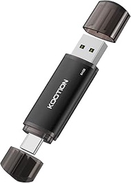 KOOTION USB Flash Drive 64 GB, USB C OTG 2.0, 2 in 1 Memory, USB 64 G, Type-C Flash Drive, 64 Gbyte,