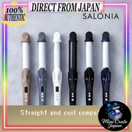 SALONIA 2WAY Straight Curl Hair Iron 32mm