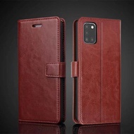 Đồ đựng thẻ bìa Ốp da cho Samsung Galaxy A31 a315f a315g lật bằng da PU Bìa Ví Retro trường hợp kinh