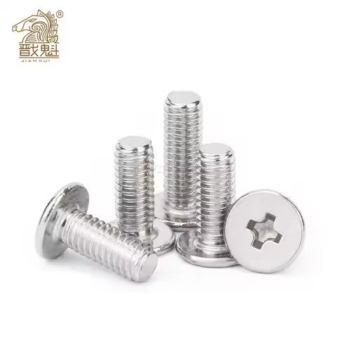 5-100pcs M1.4 M1.6M2 M2.5 M3 M4 M5 M6 M8 CM Laptop Screw Stainless Steel Thin Head Machine Screw Cro
