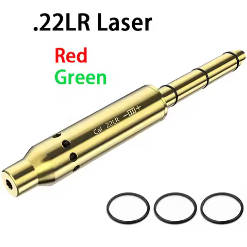 Tactical Cal.22LR Red Green Dot Laser Boresighter Brass Glock GSG Bullet Rifle Scope Accurate Calibr