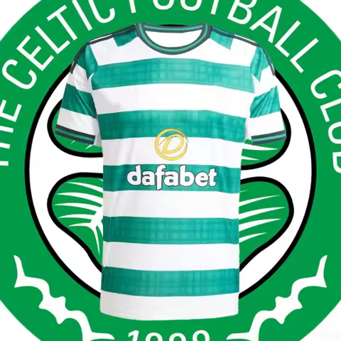 2025 Mens Celtic FC 3D Printed Home Football Shirt Summer Sportwear Training Soccer Uniform Cool Bre