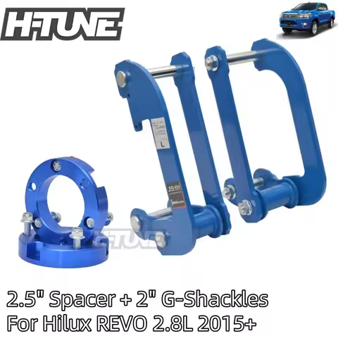 32mm Front Spacer and Extended 2" Rear Leaf Spring G-Shackles Suspension Lift Kit For Hilux REVO 2.8