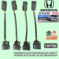 HONDA CIVIC FD Harness Socket For Honda K20 Plug Coil Modification (Plug & Play) Harness Soket K20 K