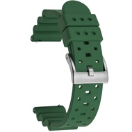 Ventilated FKM Rubber Watch Strap Quick Release Soft Durable Fluororubber Watch Band 18mm 20mm 22mm 
