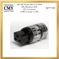 MS HD Power MS C19 RHK 78K Rhodium 20A IEC Connector (78K Cryoed in UK)