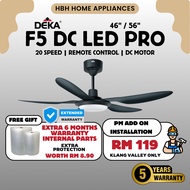 【DEKA F5 DCL PRO】Deka Ceiling Fan 46/56" Remote Control / Kipas Siling Kawalan Jauh / Silent Motor /