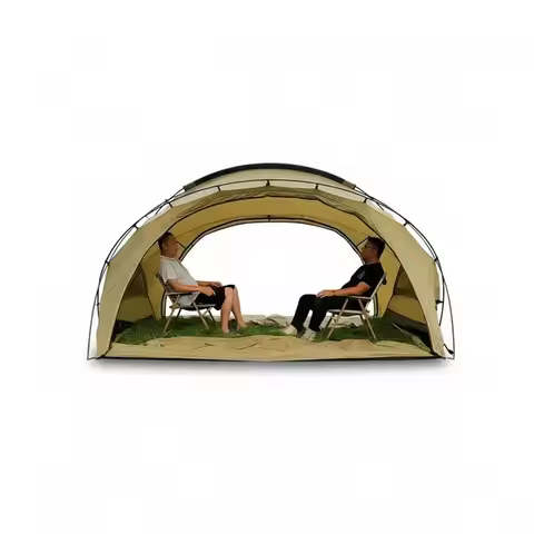 Hemispherical Tent, 40D Nylon Waterproof Dome Tent, 350 x 300 x 170 cm, Four-season Large Outdoor Ca
