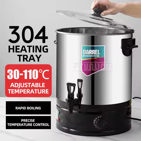 Stainless Steel Boiling Water Insulation Barrel Commercial Water Insulation Pot Electric Boiling Hot