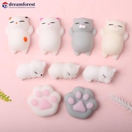 DREAMFOREST Soft Slow Rising Simulation Cute Animal Cat Paws Hand Fidget Toy G7V8