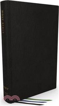 Net Bible, Thinline Large Print, Genuine Leather, Black, Thumb Indexed, Comfort Print: Holy Bible