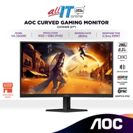 AOC C27G4ZE 27" Curved Gaming Monitor |  Fast VA | 280Hz | Adaptive Sync | 1080p | Low Input Lag Mon