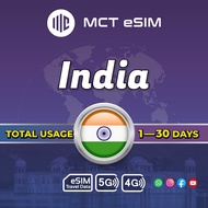 India eSIM 5-20GB Total Usage - Receive eSIM QR Code on the same day