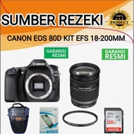 CANON EOS 80D KIT 18-200MM / KAMERA DSLR CANON EOS 80D GARANSI RESMI