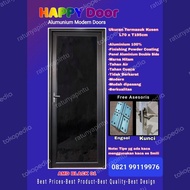 Pintu Aluminium Modern-Happy Door-Amd-Acp Double Side-Black