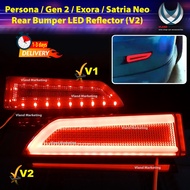 Proton Persona / Gen 2 / Exora / Satria Neo / Gen2 Rear Bumper Led Reflector lampu belakang bumper (