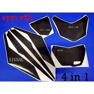 Sym VF3I STICKER TINTED Headlight+SIGNAL+Rear+METER