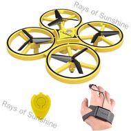 Rays of Sunshine ZF04 RC Drone Mini Infrared Induction Hand Control Drone Altitude Hold 2 Controller