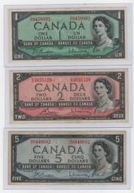 1954年加拿大鈔票 七張