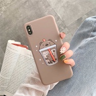 OPPO A9 phone shell A7X protective case r15 scrub A57 soft shell A59 silicone A83 cartoon bear cup A