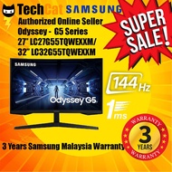 Samsung 32" LC32G55TQWEXXM 144HZ 1MS WQHD HDR10 FREESYNC CURVED VA ODYSSEY G5 GAMING MONITOR